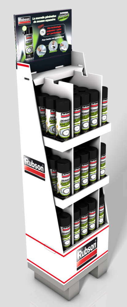 Rubson Mousse Power, box de 36 aérosols de 500ml