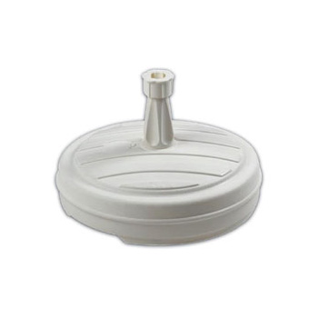 Pied de Parasol Rond Blanc en Plastique 13L