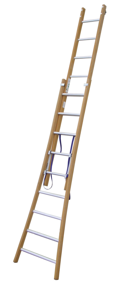 Échelle Transformable 2 Plans 2 x 250 cm Bois/Alu 9 Échelons