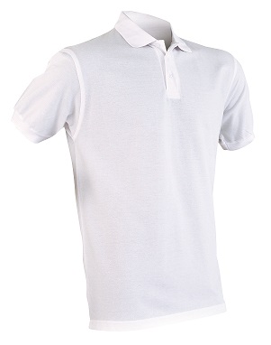 Polo manches courtes blanc