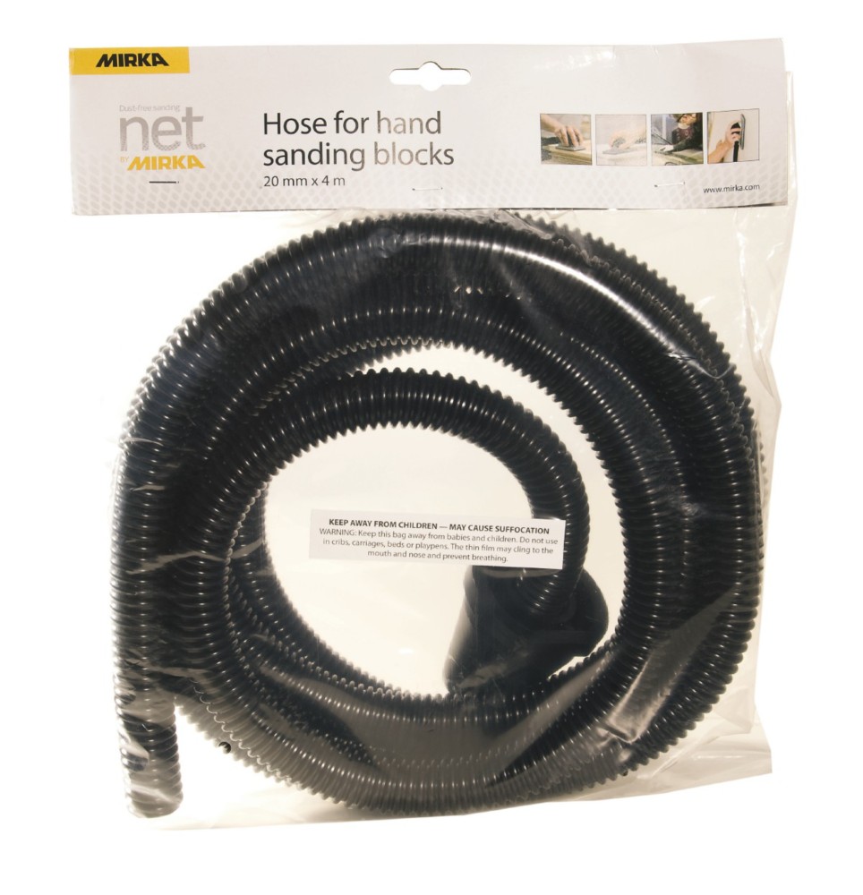 Tuyau d'aspiration flexible Ø20mmx4m pour aspirateur de chantier