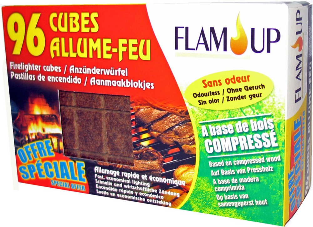 Cube allume-feu Flam & Co - 32 pièces