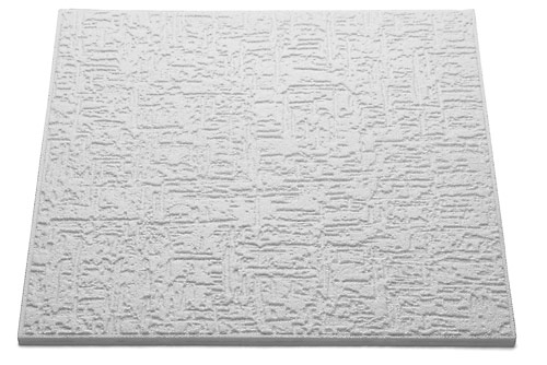 Decoflair Bianco T102 Dalle Plafond 500x500x10mm, Pack 2m²