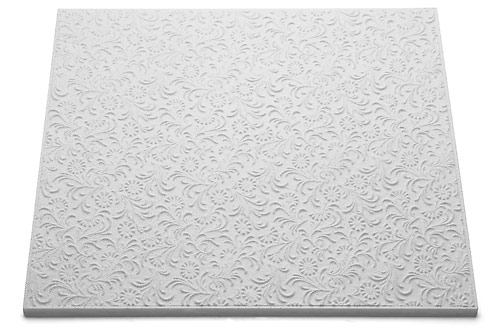 Decoflair Bianco T107 Dalle Plafond 500x500x10mm, Pack 2m²