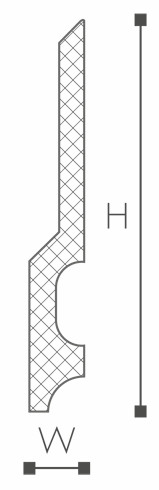 Wallstyl FD22 Plinthe 2m