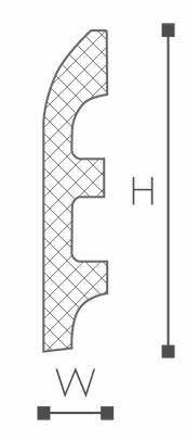 Wallstyl FL5 Plinthe 2m