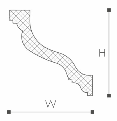Wallstyl WT10 Corniche 2 m