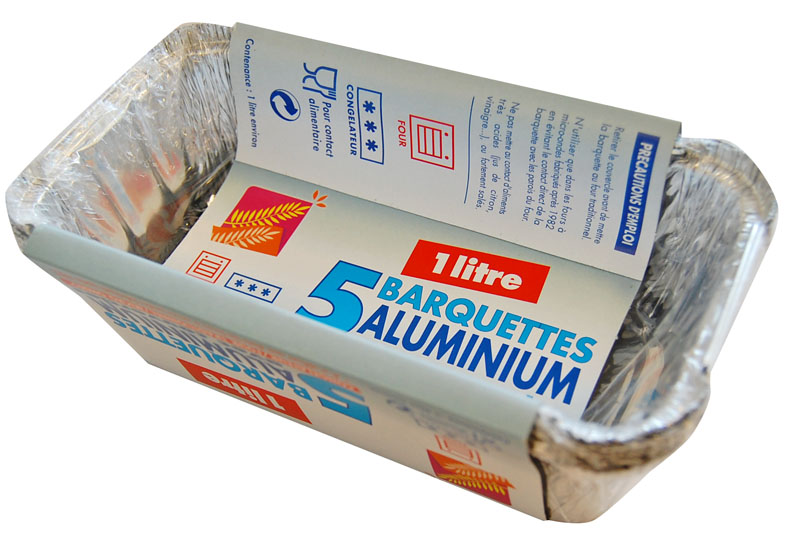 Barquettes Aluminium Lot de 5 Sous Film