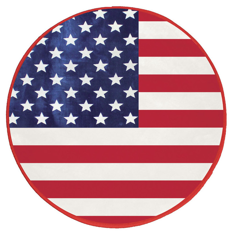 Tapis Américan Flag diamètre 90cm