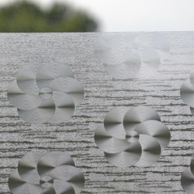 Decovitre Film Adesivo Statico Per Vetri Waves - Effetto Onde, 45x200 Cm, Per Privacy E Decorazione Finestre