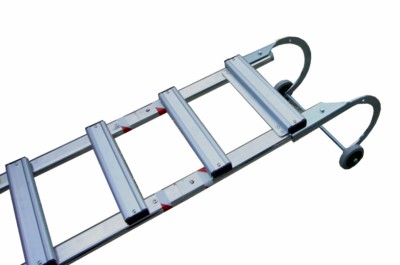 Echelle de couvreur en aluminium emboîtable, élément crochet terminal