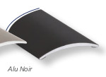 Seuil Demi-Bombé Adhésif Alu Noir 30 mm 2.70 m