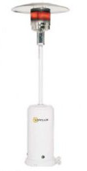 Parasol chauffant mobile Brasilia à gaz/propane blanc 13KW pour terrasse extérieure