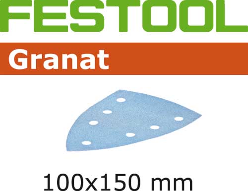 Feuille abrasive STF Granat Delta 100 x 150 mm pour ponceuse delta