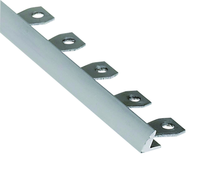 Arrêt Cintrable Incliné Alu Incolore 2.5x18mm 2.50m