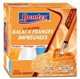 Balai triangulaire imprégné