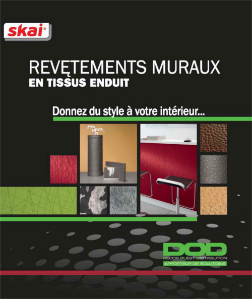 Revêtement mural Skai avec finition aspect cuir grainé