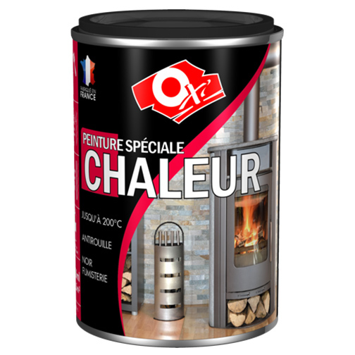 Peinture Chaleur 200° noir mat 250ml