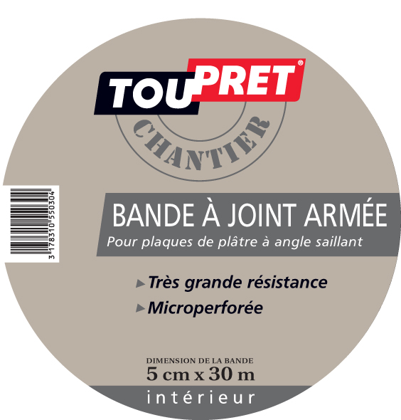 Bande à Joints Armée 5 cm x 12.5 ml
