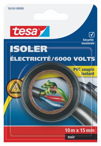 Tesa Isoler - électrique noir 15mmx10ml