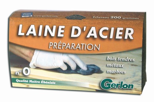 Laine d'acier n°0 préparation 200g