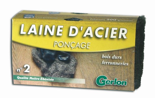 Laine d'acier n°2 ponçage 200g