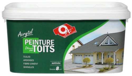 Peinture pour toits Acrytol ardoise foncée 2.5L