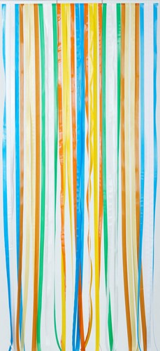 Rideau de porte lanières Antilles multicolore 90x220cm