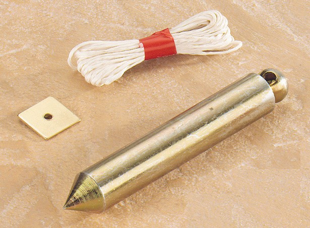 Fil à Plomb Crayon, outil d'alignement vertical précis pour tapissiers et peintres.