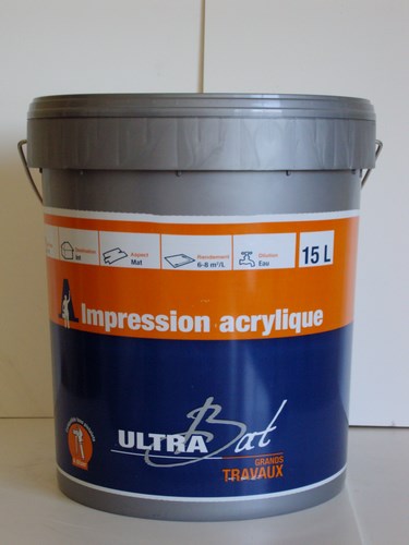 Impression Acrylique Grand Travaux blanc 15L