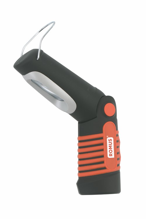 Baladeuse LED 2W robuste pour chantier avec crochet de suspension