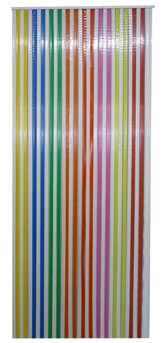 Rideau de porte lanières Antilles tutti frutti 90x220cm