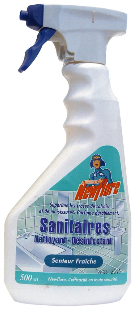 Newflore sanitaires nettoyant désinfectant senteur fraîche 500ml