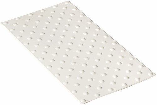 Dalles podotactiles "Accessdal" polyuréthane, 840x420mm blanc Ral 9016