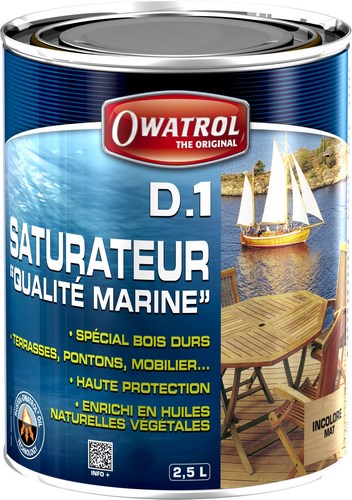 D1 Saturateur pour bois exotiques intérieurs et extérieurs 20L