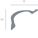 Mini Corniche P185 8.5 cm x 12 cm 1.75 m