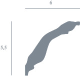 Corniche 136.4 5.5 cm x 6 cm 1.25 m