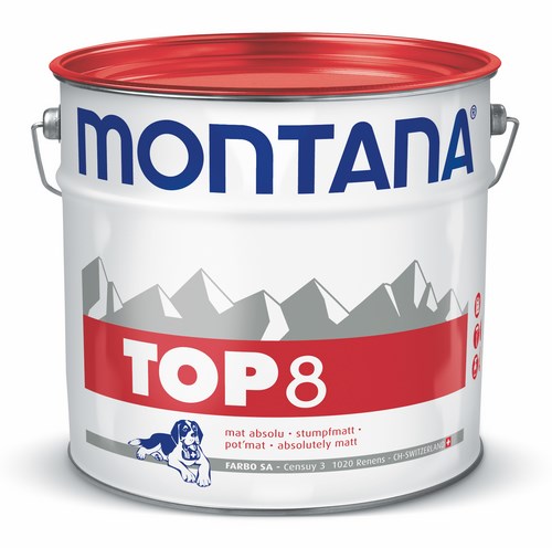 Seau de peinture intérieure mate Top 8 blanche 16 litres