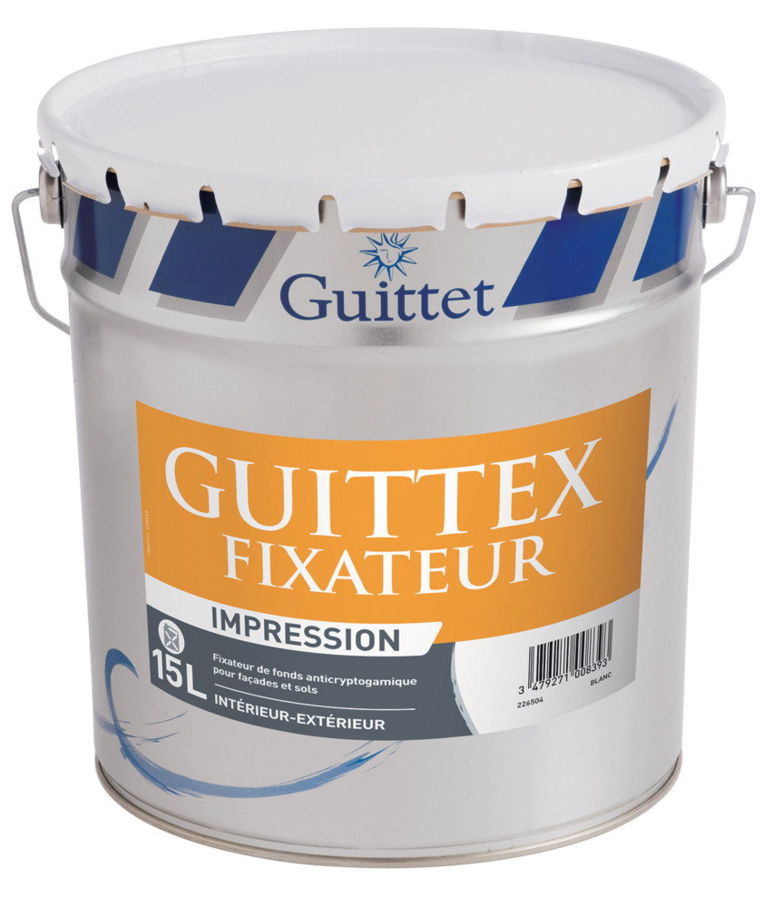 Guittex Fixateur, primaire d'accrochage et de fixation pour façades avant peinture