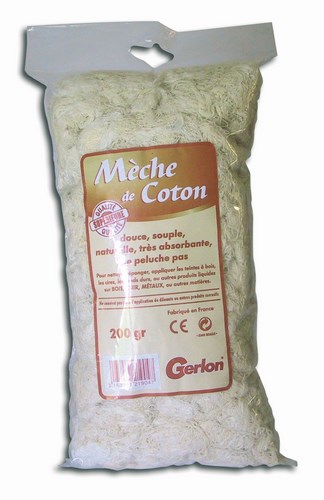 Mèche de Coton en Sachet de 200 g