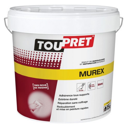 Murex Enduit de Rebouchage et Réparation en Poudre Seau de 15 kg