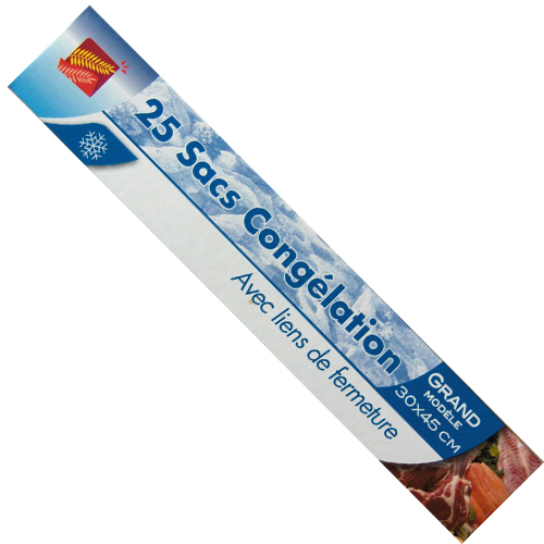 Sacs Congélation GM Rouleau de 25 Sacs