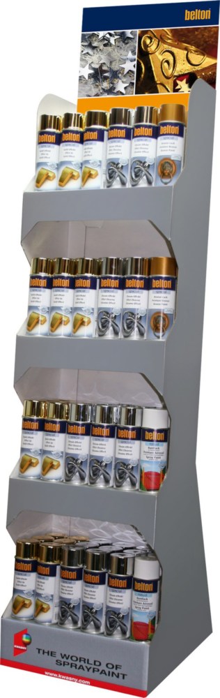 Coffret cadeau Box Noël 72 aérosols de peinture décorative 400 ml, assortiment de couleurs