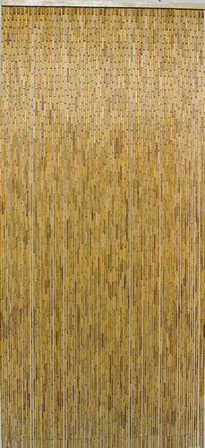 Rideau de porte bâtonnets de bambou Naturel vernis 90x200cm