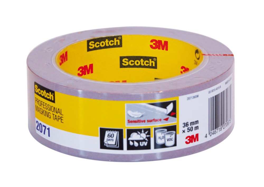 Rouleau d'adhésif de masquage violet 2071 spécial surfaces délicates 36mmx50m