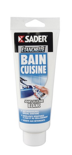 Mastic bain & cuisine blanc 200ml tube SADER