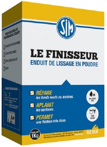 Sim Le Finisseur Enduit de Lissage Poudre 1kg