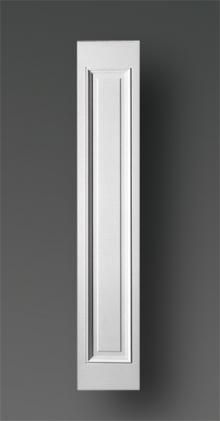 Pilastre décoratif en staff 4407 blanc pour intérieur, 30 x 2.5 x 165 cm