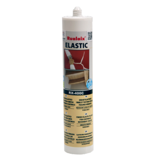 RX-400C Elastic Fibré - Enduit-Mastic Fibré Spécial Fissures Vivantes 310 ml