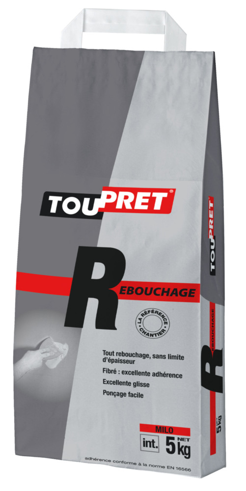 Enduit de rebouchage fibré Toupret R poudre 5kg